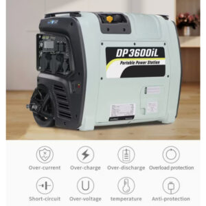 DP3600iL - 3600W Portable Emergency Solar Generator Power Station with LiFePO4 Battery